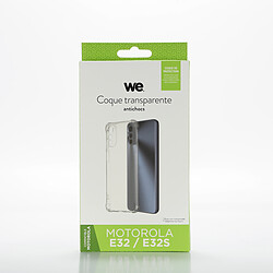 WE Coque de protection TPU MOTOROLA E32 / E32S Transparent: Anti-chocs - ultra résistant – semi-rigide - apparence du téléphone conservée 