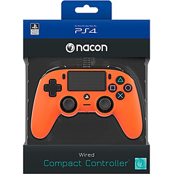 Nacon Manette filaire Officielle PS4 Compact ORANGE