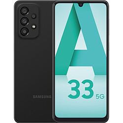 Samsung Galaxy A33 - 6/128 Go - Noir Smartphone 6,4" - Super AMOLED - 5G - 6/128 Go - 5000 mAh - 48MP - Charge ultra rapide 25W - Android 12