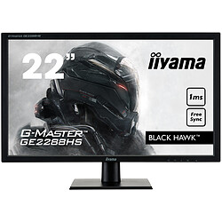 iiyama 22'' LED G-Master GE2288HS-B1 Ecran PC Gamer - 1920x1080 - Dalle TN - 1 ms - 60 Hz - AMD Freesync - HDMI/DVI/VGA