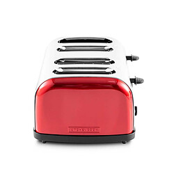 Kitchencook Grille-pain Inox rouge 1500W pas cher