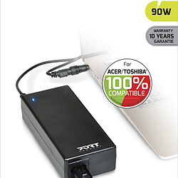 Port Connect Chargeur / Alimentation pour 100% Compatible  ACER/TOSHIBA - 90 W - EU