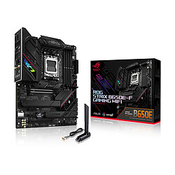 ASUS ROG STRIX B650E-F GAMING WIFI Carte mère ATX - Socket AM5 - AMD B650E - 4x DDR5 - M.2 PCI-E 5.0 4x - USB 3.2 - PCI-Express 5.0 16x - LAN 2.5 GbE - Wi-Fi 6E/Bluetooth 5.2