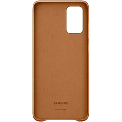 Samsung Coque en cuir pour Galaxy S20+ Marron