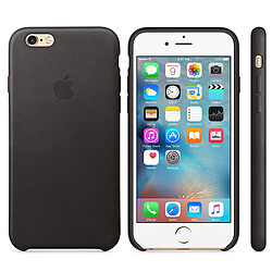 Apple iPhone 6s Leather Case - Noir - MKXW2ZM/A pas cher