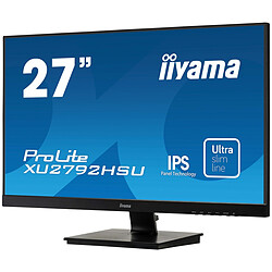 Avis Moniteur IIYAMA 27'' dalleIPS LED 4K 3840x2160 Ultra Mince 300 cd/m² DVI HDMI Display PortUSB HUB x2 XU2792UHSU-B1