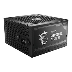 MSI MAG A850GL PCIE5 Alimentation 100% modulaire - 850W - ATX12V - ATX 3.0 - 80PLUS Gold