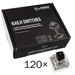 Glorious PC Gaming Race Pack de 120 switchs MX Kailh Black Glorious PC Gaming Race Kailh Box Black Switches (120 Stück)