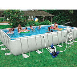 Intex Piscine tubulaire rectangulaire - 7,32 x 3,66 x 1,32 m