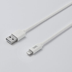 We Câble USB/Lightning en silicone - 2m - blanc