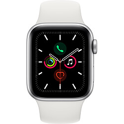 Apple Watch 5 - 40 - Alu argent / Bracelet Sport Blanc - Reconditionné