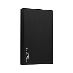 MIP international Boitier externe pour disque dur 2,5'' - USB 3.0 - Alu brossé - Noir