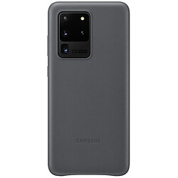 Samsung Coque en cuir pour Galaxy S20 ULTRA 5G Gris