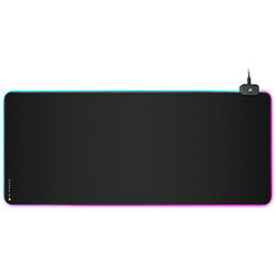 Corsair MM700 RGB Extended Tapis de souris gamer - Rétro-éclairage RGB - Dimensions 930x400mm - Surface en tissus et base caoutchouc rugueux de 4mm antidérapante