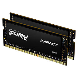 Kingston Fury Impact - 2x16 Go - DDR4 2666 MHz - CL15 Noir