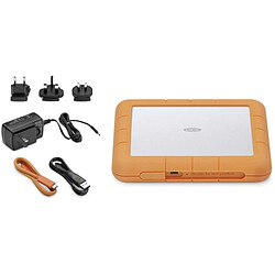 Avis LaCie Rugged RAID Shuttle Disque Dur HDD Externe 8To 3.5" SATA 250Mo/s USB 3.1 Argent Orange