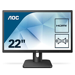 AOC Essential-line 22E1D écran plat de PC 54,6 cm (21.5'') Full HD LED Mat Noir