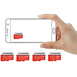 Samsung Carte micro SD 32 Go EVO PLUS classe 10 90Mo/s avec adaptateur SD