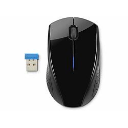 HP220 Souris bureautique - Connexion sans fil 2,4 GHz via récepteur USB - 1600 DPI - Ambidextre - Noire