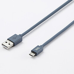 We Câble USB/micro USB en silicone - 2m - bleu