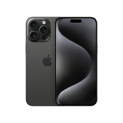 Apple iPhone 15 Pro Max - 5G - 8/256 Go - Noir Titanium Écran Ceramic Shield Super Retina XDR de 6,7" - 5G - Puce A17 Pro - Système photo pro - Compatible accessoires MagSafe - iOS 17