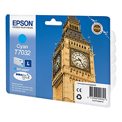 Cartouche imprimante jet d'encre Epson cyan T7032 L - C13T70324010 Cartouche imprimante jet d'encre Epson cyan T7032 L - C13T70324010