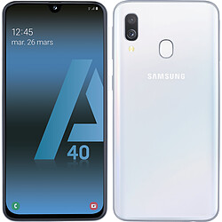 Samsung Galaxy A40 - 64 Go - Blanc