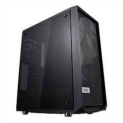 Fractal Design Meshify C Black Tempered Glass Dark Tint Boîtier Moyen Tour Noir avec Fenêtre en Verre Trempé