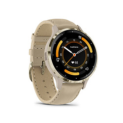 Montre Connectée Mixte Garmin VENU 3S - 010-02785-55 - Bracelet Cuir pas cher