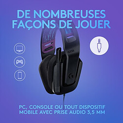 Avis Casque GAMING - Léger - LOGITECH G - G335 FILAIRE - NOIR Certifié Discord