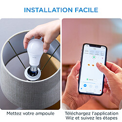 WiZ Ampoule connectée E27-  Blanc chaud variable pas cher