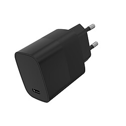 Acheter Chargeur secteur WE 1 Port USB-C : 5V/3A, 9V/2.22A, 12V/1.67A, 20W, Power Delivery, format mini, coloris noir.