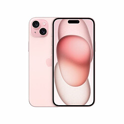 Apple iPhone 15 Plus - 5G - 6/512 Go - Rose Écran Ceramic Shield Super Retina XDR de 6,7" - 5G - Puce A16 Bionic - Système photo pro - Compatible accessoires MagSafe - iOS 17