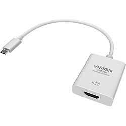 Vision TC-USBCHDMI adaptateur et connecteur de câbles HDMI USB-C Blanc