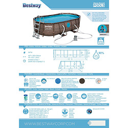 Acheter Bestway Piscine tubulaire amovible - 56714 - 427x250x100 cm