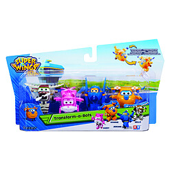 Super wings - Mini figurines transformables Jerome, Donnie, Dizzy, Bello - YW710620. Super wings - Mini figurines transformables Jerome, Donnie, Dizzy, Bello - YW710620.