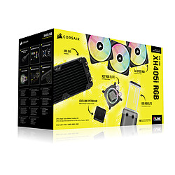 Kit de watercooling personnalisé CORSAIR Hydro X Series iCUE LINK XH405i - Noir