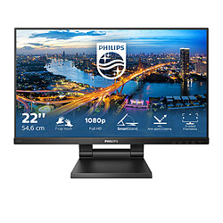 Avis Philips 21.5' LED Tactile - 222B1TC - 1920 x 1080 pixels - 4 ms (gris à gris) - Format 16/9 - Dalle IPS - 75 Hz - HDMI/VGA/DisplayPort - Hub USB - Pied réglable - Noir