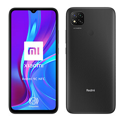 Xiaomi Redmi 9C NFC- 32 Go - Gris Minuit Smartphone 6,53" HD+ - MediaTek Helio G35 - RAM 2Go - 5000 mAh - Charge rapide 18W - Caméra 13 MP - Double caméras - Android 11