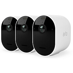 Arlo - Pack de 3 caméras de sécurité PRO5 blanches - VMC4360P-100EUS