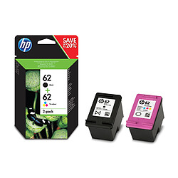 HP 62 - Multipack N9J71AE - Noir, Cyan, Magenta, Jaune