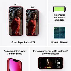 Acheter Apple iPhone 13 Mini - 128 Go - Rouge - sans écouteurs