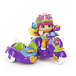 Pinypon Coffret figurine City avec scooter et side-car A partir de 4 ans.