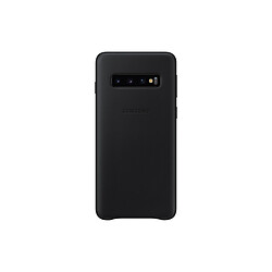 Samsung Coque Cuir Galaxy S10 - Noir