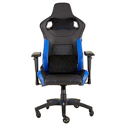 Corsair T1 Race 2018 - Noir/Bleu Chaise gamer revêtement simili cuir - dossier inclinable 180° - accoudoirs 4D - 120 kg max - pied aluminium 5 branches