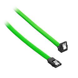 Cablemod MODMESH - 30 cm - Vert clair Câble SATA III Mâle gainé à angle droit