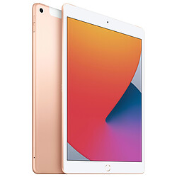 Apple iPad 10.2'' 2020 - WiFi + Cellular 128 Go - Or Tablette 10,2'' 4G-LTE Advanced - Apple A12 Bionic - 128 Go - Wi-Fi AC/Bluetooth - Webcam - iPadOS 14 - Compatible Apple Pencil / Smart Keyboard