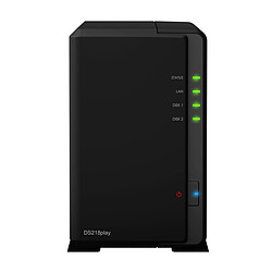 Synology DS218play - 2 baies Serveur NAS - Processeur Quad-Core Realtek - 1Go - 2 x USB 3.0 - 4K