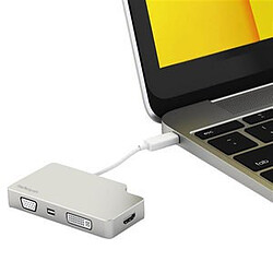 Avis StarTech.com Adaptateur de voyage audio/video 4 en 1 - USB Type-C vers VGA, DVI, HDMI ou Mini DP - 4K