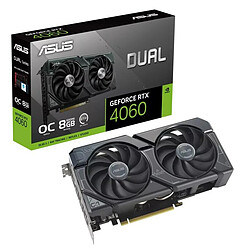 ASUS GeForce RTX 4060 OC - 8 Go 8Go GDDR6X - 1x HDMI/3x Display Port - PCI Express 4.0 16x 